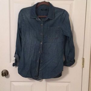 Blue jean button up